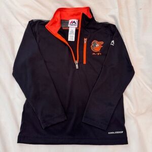 Majestic Youth M Baltimore Orioles 1/4 Zip